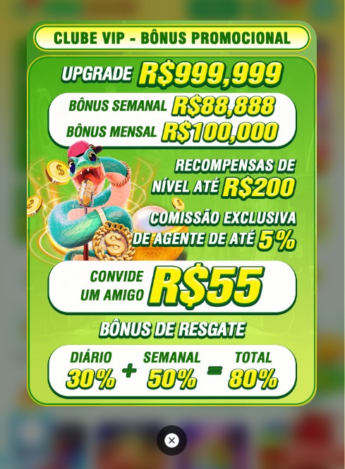 Bônus e promoções